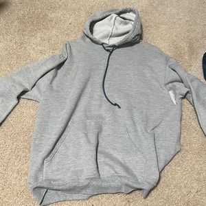 grey hoodie
